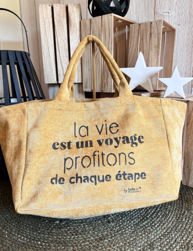 Cabas La vie est un voyage